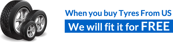 When you buy tyres from us, we will fix it for free!
